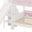 House-Shaped  Bunk Bed with Slide and Storage Staircase-1931042023