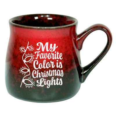 Ma tasse en céramique «My Favorite Color Is Christmas Lights»
