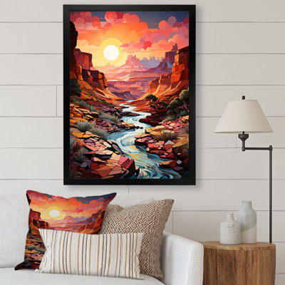 Canyon Canyon Sunrise Landscape, impression sur toile