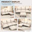 3 Seater Linen Blend Sofa-988130552