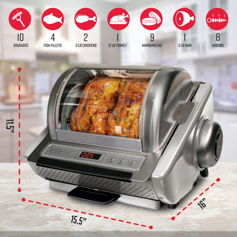Rôtissoire Ronco Ez-store, inoxydable, gris