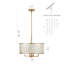 4-Light Natural Capiz Shell Drum Chandelier-501470003