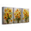 Floral Study Series CL - Ensemble de 3 toiles tendues avec châssis - Prêt à être accroché-107311567