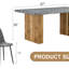 Ensemble de table et de chaises. Ensemble de salle à manger moderne en panneau de fibres à densité moyenne de 67 po x 35,4 po avec technologie de confort et chaises aux coins arrondis. Convient pour les salles à manger à la maison, ensemble de table -973510544-973510545