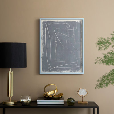 Kinetic Imprint I Framed Print - Solid Wood