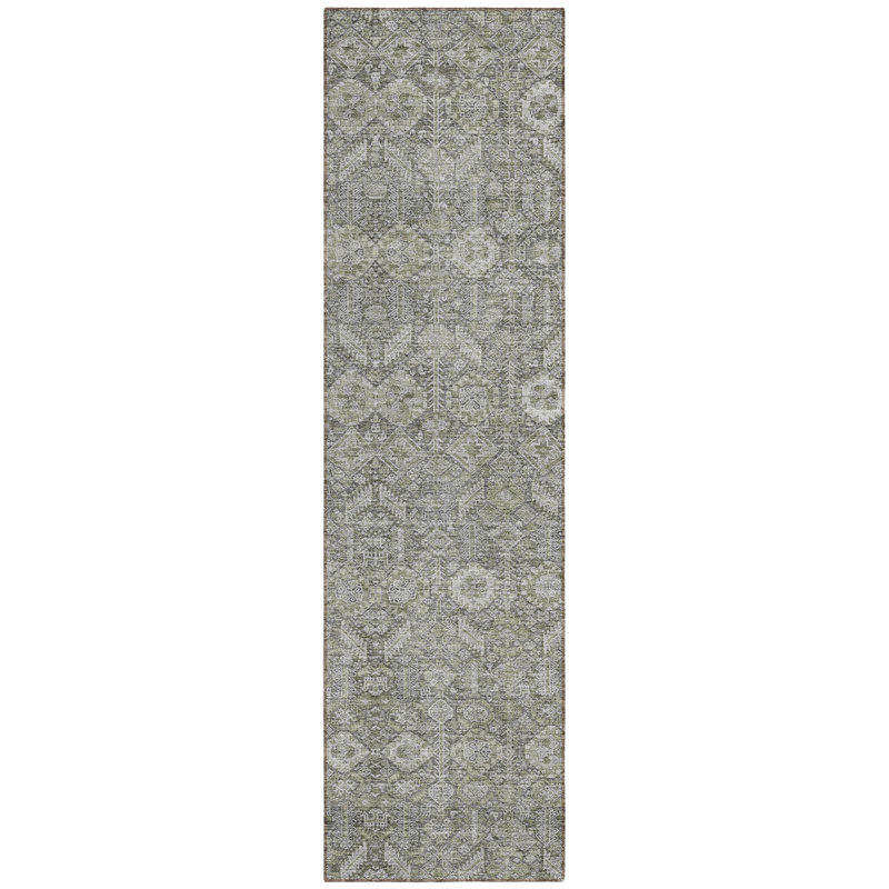 Morgane Washable Floral Indoor / Outdoor Rug, Runner 2'3" x 7'6"