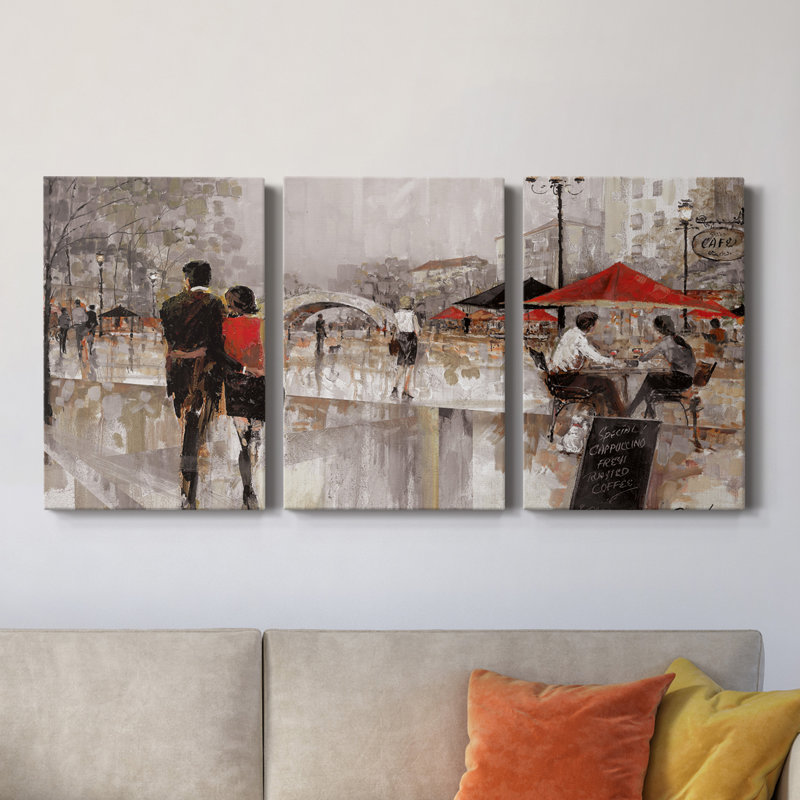 " Riverwalk Charm " 3 - Pieces, 32" H x 24" W x 1" D
