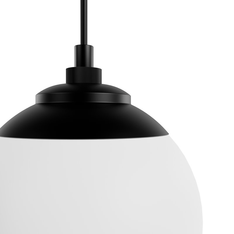 Hepburn 3 - Light Linear Globe Pendant, Matte Black