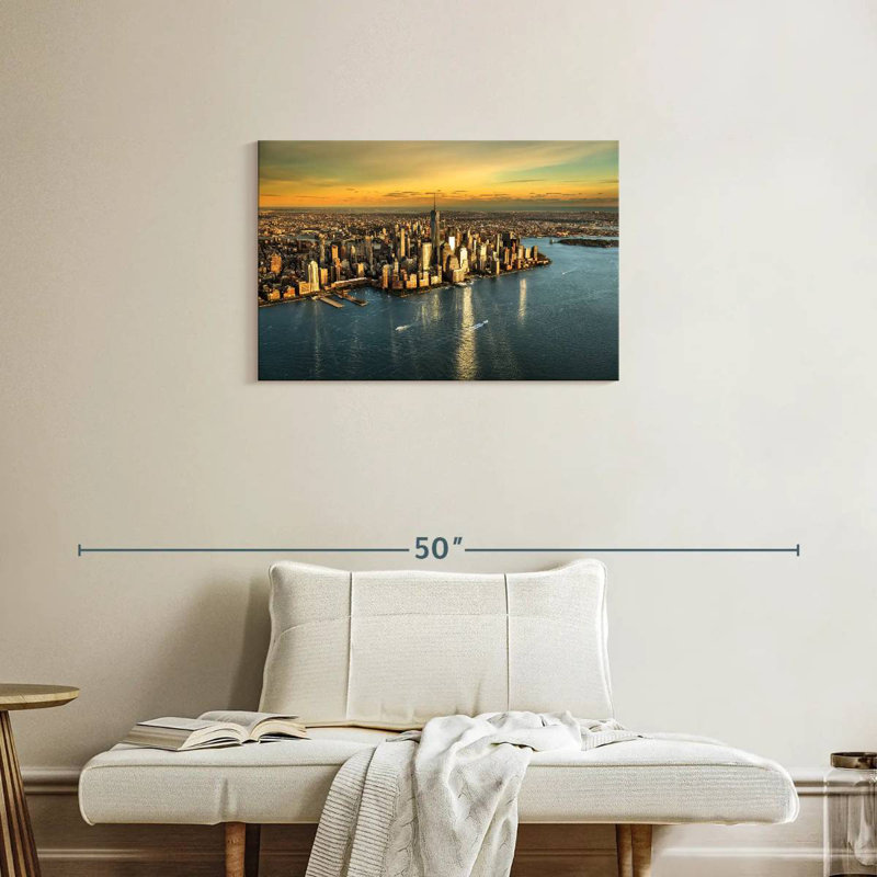 Horizon doré de Sirci Manhattan, H 20 po x l 30 po