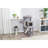 TRIXIE Pepito 39.4" Cat Tower, 3-Level Cat Tree with Sisal Scratching Posts and Ramp, Plush Condo and Hammock