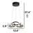 Adjustable Height Orbit Wave 4500/6500K LED Chandelier-1793692409
