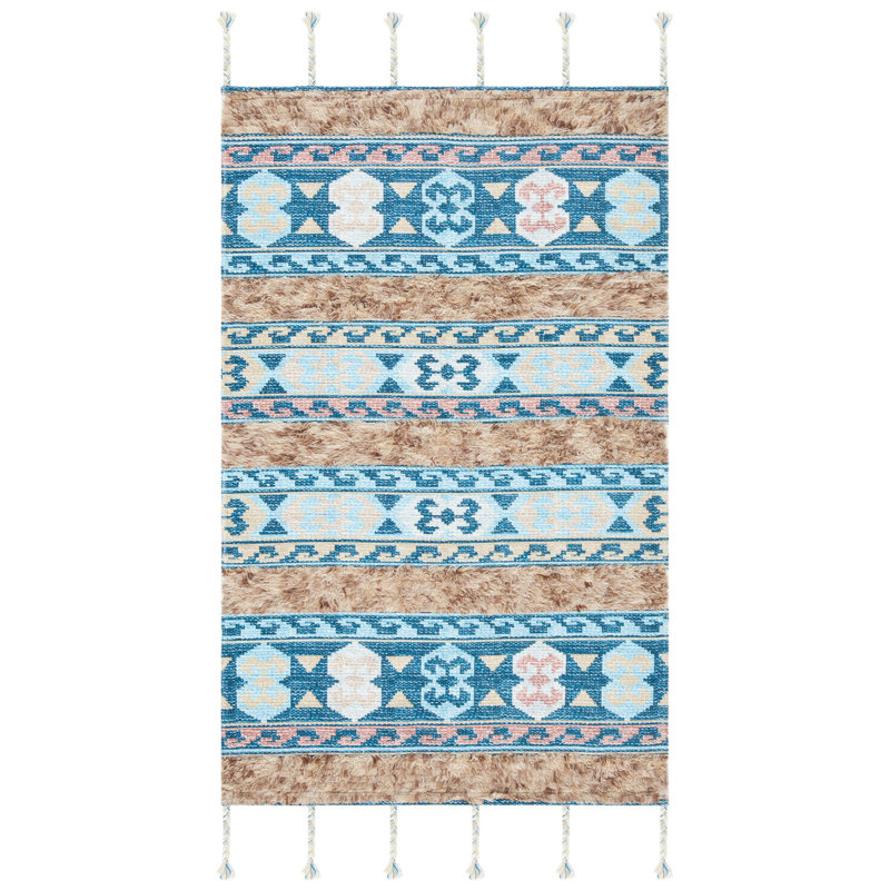 Joppatowne Hand Loomed Wool Southwestern Rug, Rectangle 3' x 5'