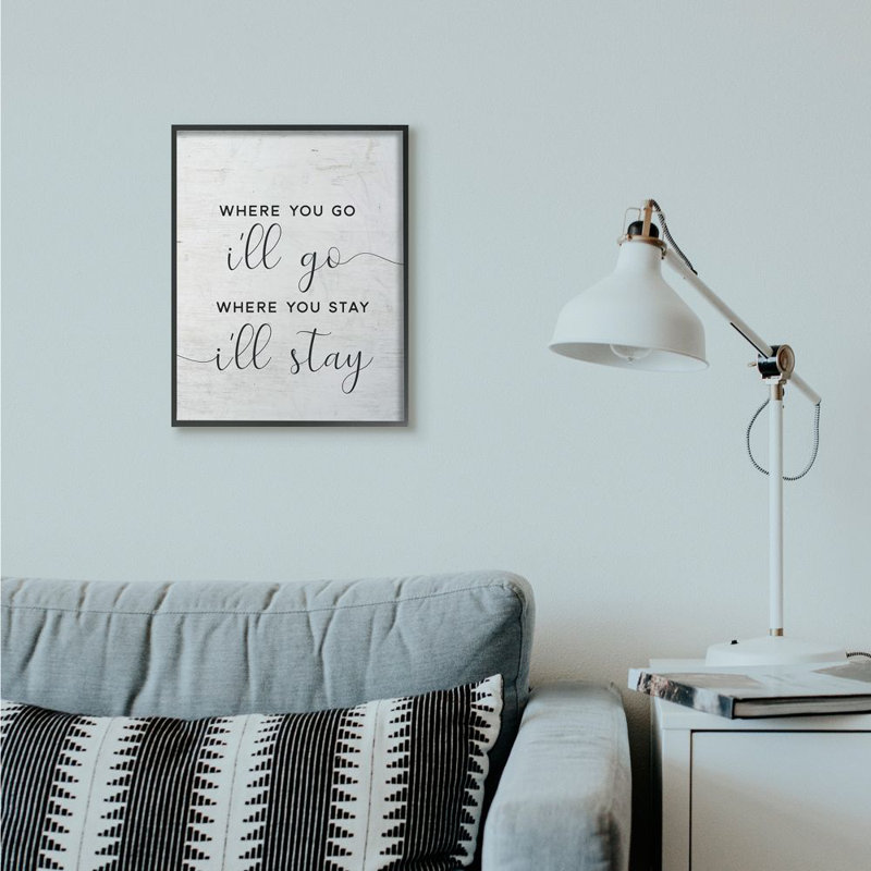 «I'm Go» par lettrage et doublure - impression d'art textuel, H 20 po x l 16 po x P 1,5 po, Cadre noir
