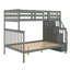 Bunk Bed With Storage Stairway And Guard Rail-1783031643