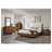 E.King Bed, Walnut/Beige-936367496