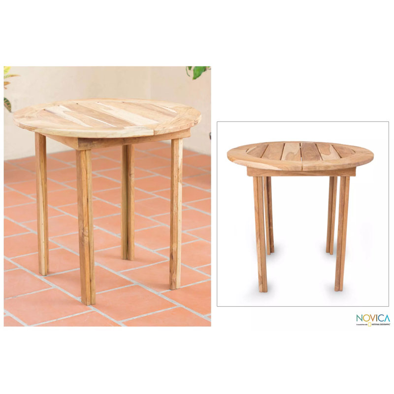 Table de salle à manger ronde en bois Sierra