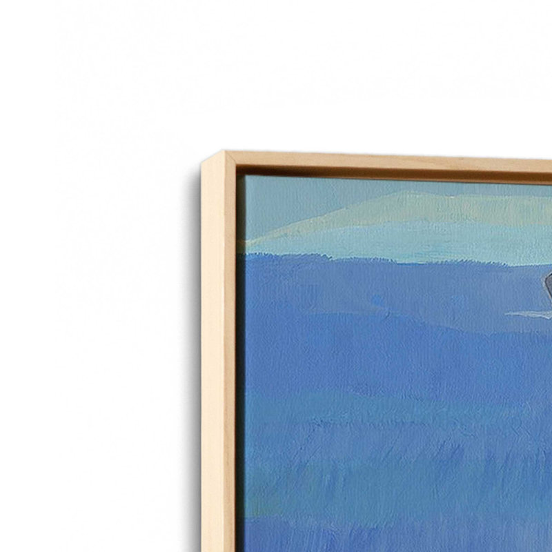 Impression sur toile Irish Coastal Whimsy, Cadre américain en érable flottant, H 26 po x l 38 po x P 1,75 po