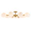 Coblitz Mid-Century Modern Y-Shaped Branch Semi Flush Mount Ceiling Light
