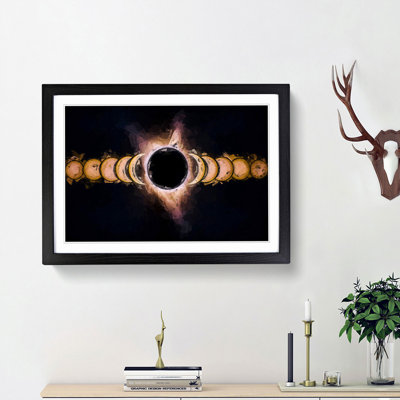 The Eclipse in Abstract - Picture Frame Graphic Art Print