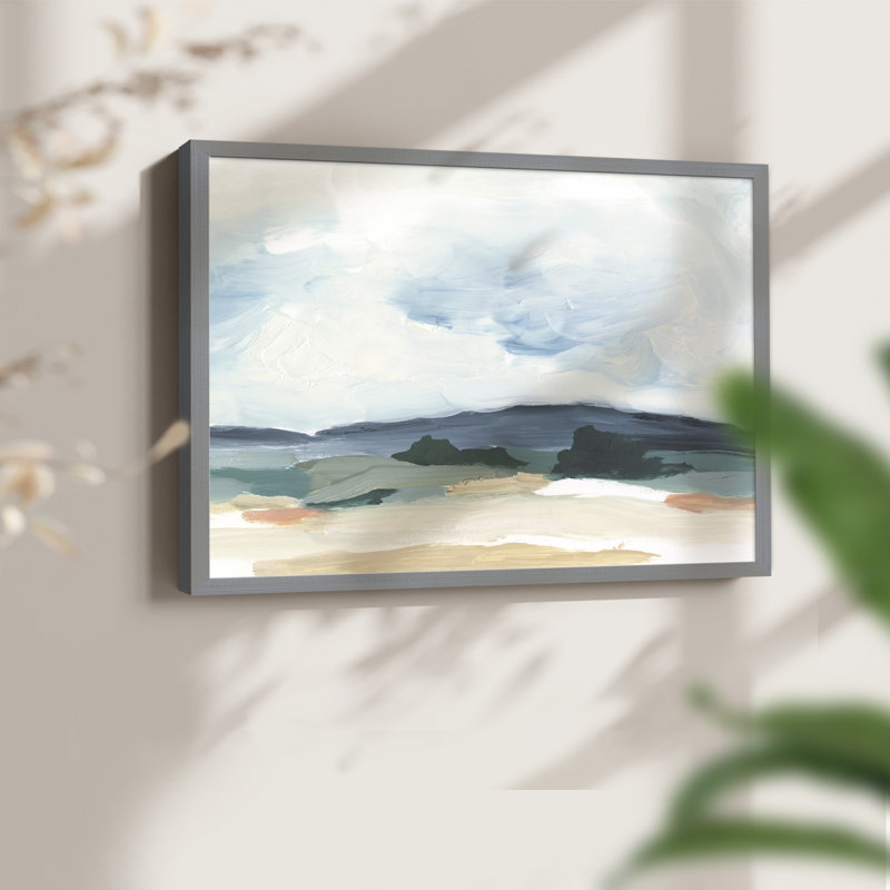 Pastel Vista II - reproduction encadrée, H 11 po x l 14 po, Gris