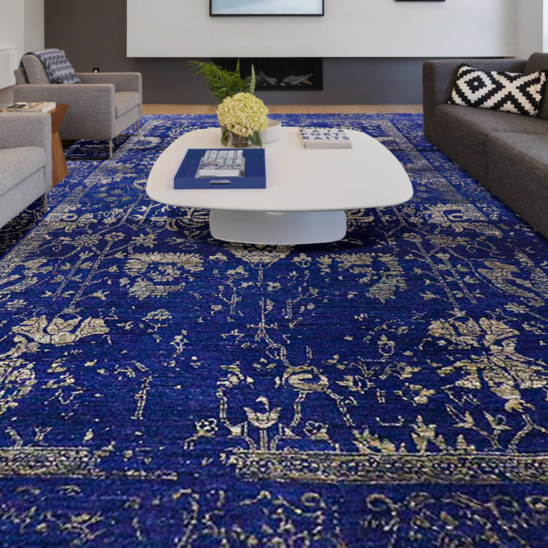 Floral Area Rug, Rectangle 6' x 9'