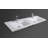 Chelsei 58.75'' Double Bathroom Vanity with Plastic Top-21792097