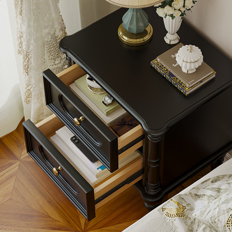 Armoire de rangement pour chambre à coucher, Noir