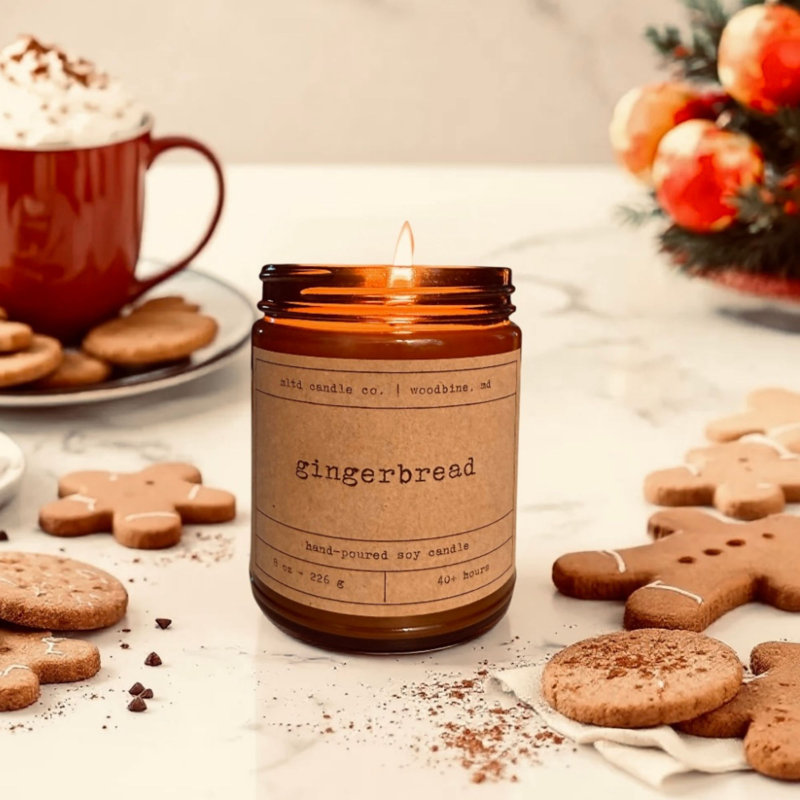 Gingerbread Scented Soy Candle