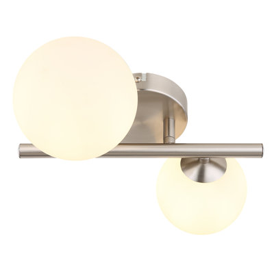 Oxly Glass Semi Flush Mount