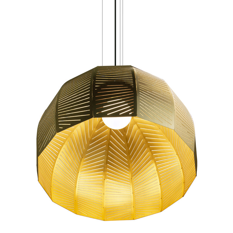 Amicus 1 - Light Pendant, 10.25" H x 12" W x 12" D, 2700K - Warm White LED, Walnut Finish
