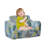 Modular - Couch. Foam Padded. Blue Linen Upholstery. Wood Frame. 2, Soft And Absorbing. Modern Involvement Play Upholstery, Construction. Seat, Design. 16.56X23.17X14.68In. 4.67Lb.