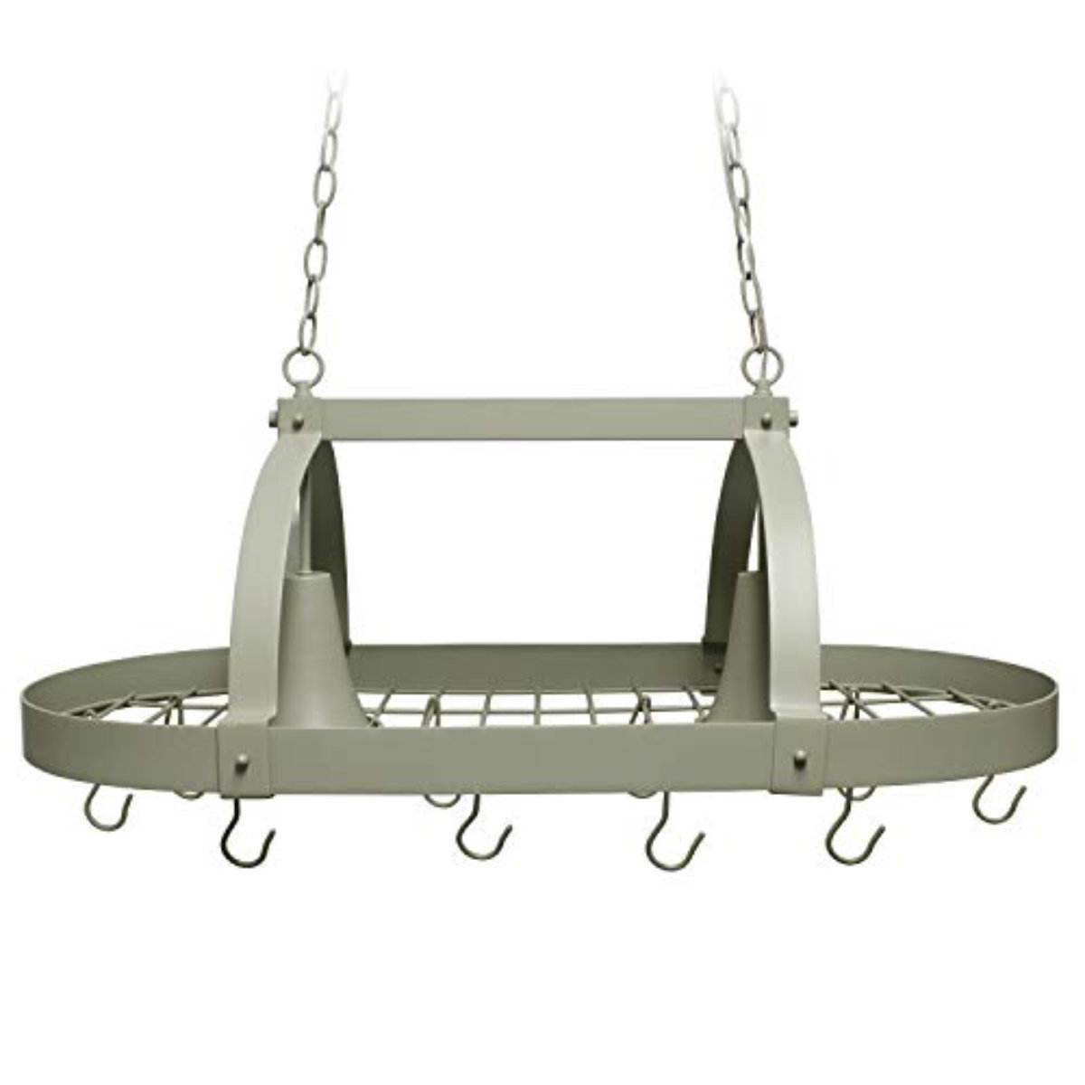 Prep & Savour Wall Mounted Pot Rack Metal in Black, Size 3.1 H x 15.7 W x  11.8 D in, Wayfair, Organization