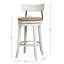 Tabouret 31 "à hauteur de bar en bois avec siège en ruppie naturelle, 1 pièce-1634684664-1634684665