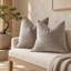 Ensemble de 2 coussins en velours Cobblestone-112716455-112716456