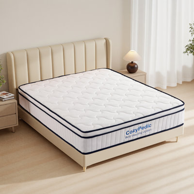 King Mattress 10 Inch, Medium Firm Mattress, Memory Foam With Individually Pocket Springs, Cooling Antibacterial Cover, Certipur-US Certified, (75.98"X 79.92"X 9.84")