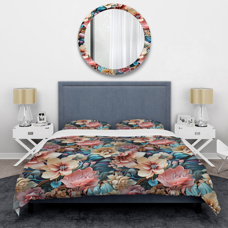 Ensemble de housse de couette en microfibre Gatsby, Housse de couette simple + 1 taie décorative stan