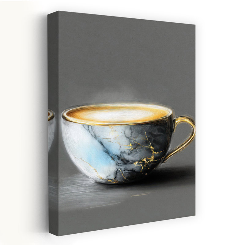 Art mural moderne et élégant Elegant Coffee, 24" H x 16" W