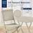  3-Piece Acacia Wood Bistro Set, Folding Patio Furniture W/ 2 Chairs, Table - Cream-679688961