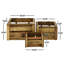 Ensemble de 3 caisses en bois massif
