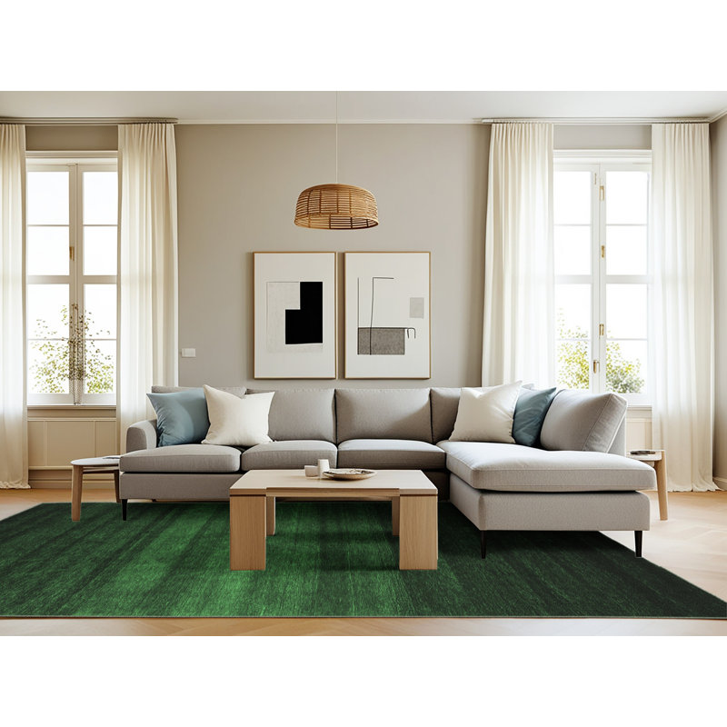 Washable Abstract Indoor Rug, Rectangle 8' x 10'