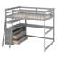 Lit mezzanine avec bureau et tablettes, deux tiroirs intégrés-1380374469-1380374467