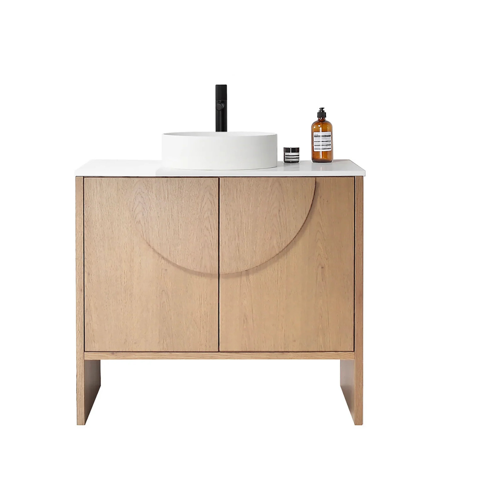 Arno 36'' Single Bathroom Vanity, Pecan Oak