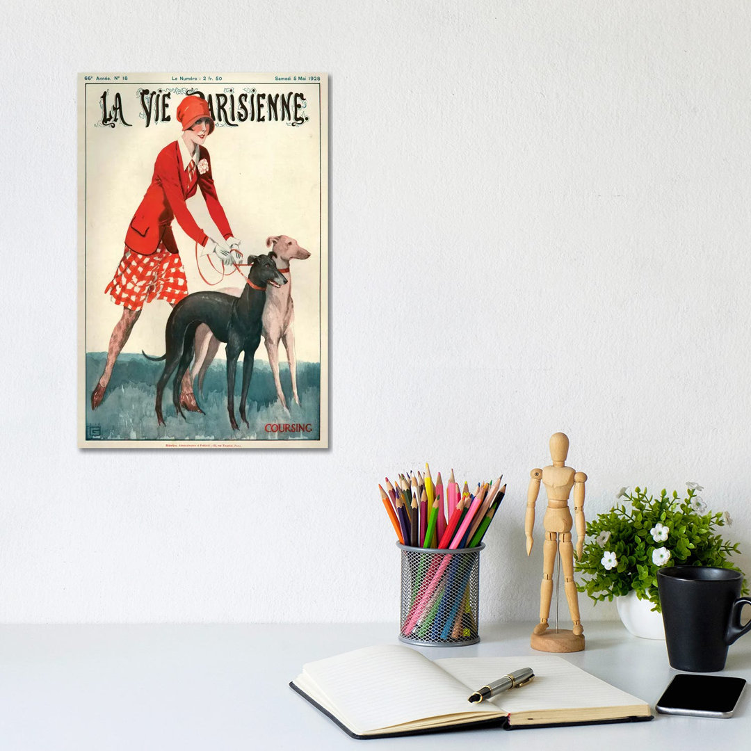 1928 La Vie Parisienne Magazin Cover von Georges Leonnec - Galerie-umwickelte Leinwand Giclée auf Leinwand