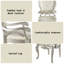 Chaise avec accoudoirs en tissu Bemment (ensemble de 2)
