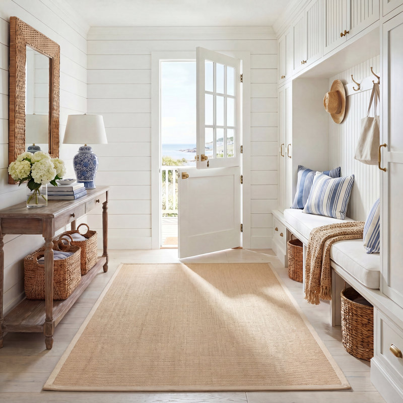 Tapis en fibre de sisal Milikouri, Carré 6 pi