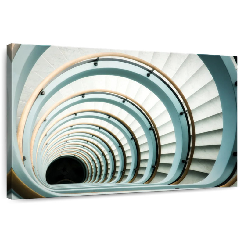 Long Staircase, 16" H x 24" W