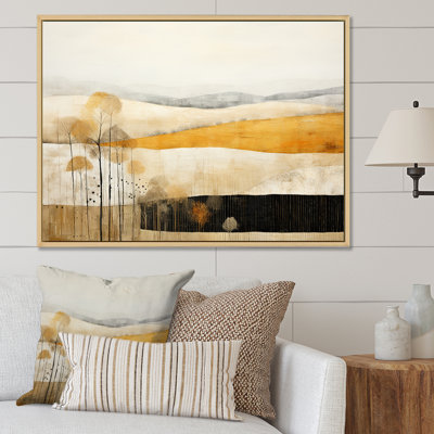 «Bold Mute Tone Countryside Landscape», impression sur toile