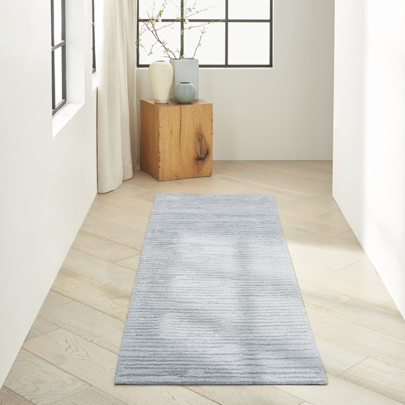 CK010 LINEAR Hand Woven Area Rug, Runner 69 x 244cm
