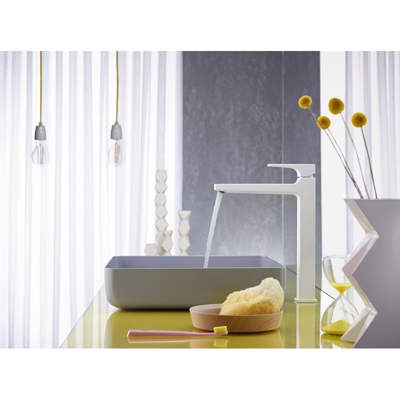 Robinet Hansgrohe Metropol 260 à un trou avec poignée levier, 1,2 gal / min, Blanc mat