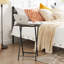 Folding Side Table with Cup Holder, Industrial Side Table for Living Room, Bedroom-679367054